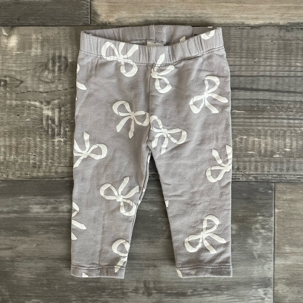 Gray H&M Baby Bow Leggings